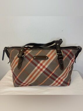 Burberry Authentic Blue Label Nova Check Tote Bag